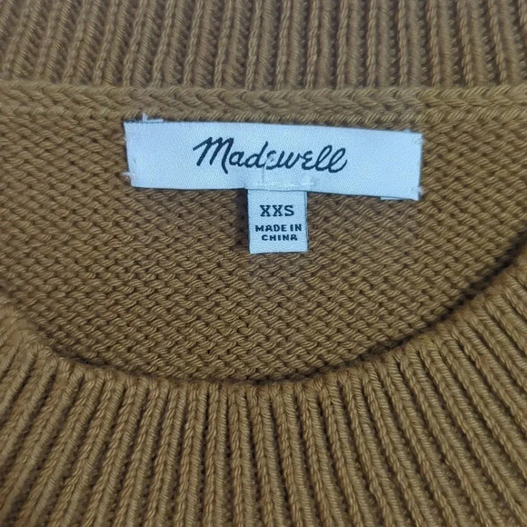 Madewell Brownstone Side-Button Sweater, Color Distant Olive Size XXS - Picture 14 of 15